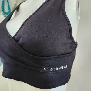 Ryderwear Geo NWOT Black Sports Bra, L